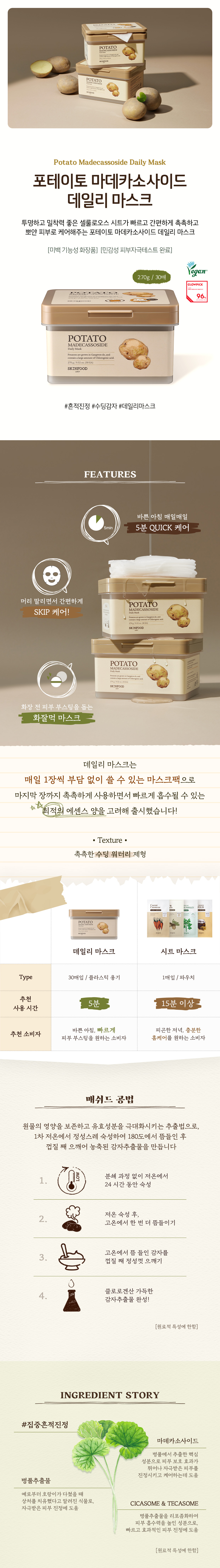 포테이토 마데카소사이드 데일리 마스크1